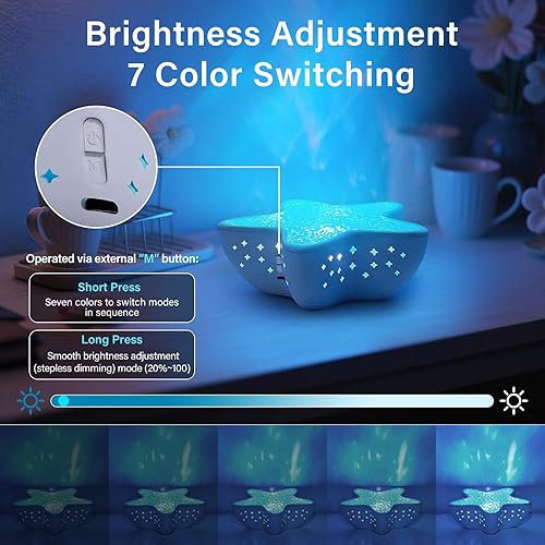 Miniatura 3 de Proyector de luces del norte, luz de proyector de ondas oceánicas para luces de dormitorio para aula, luz nocturna de galaxia para decoración de