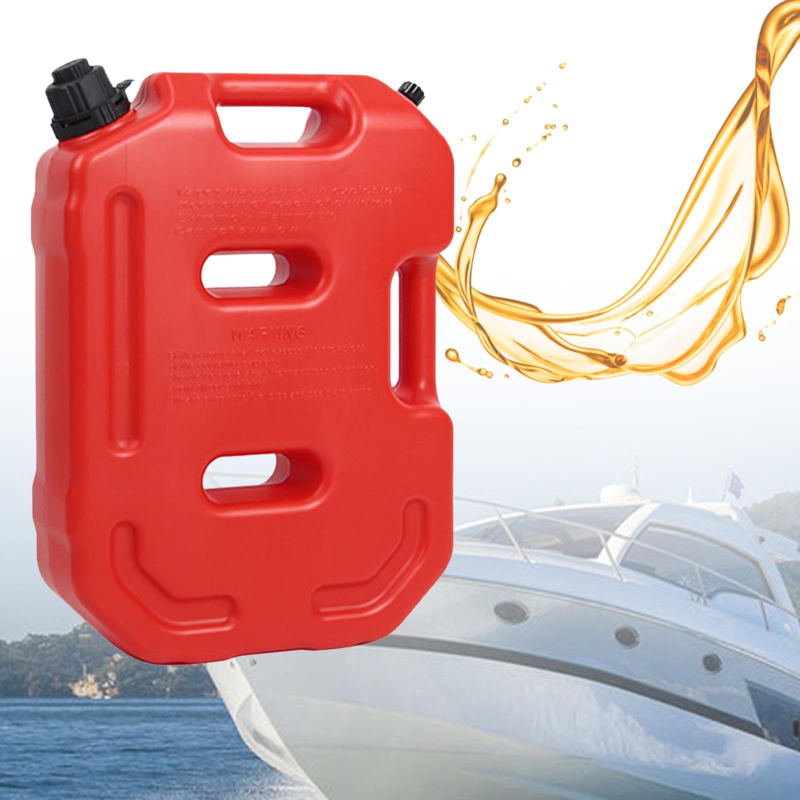 Tanica da 10 litri per carburante, contenitore portatile per auto e camion, Rosso