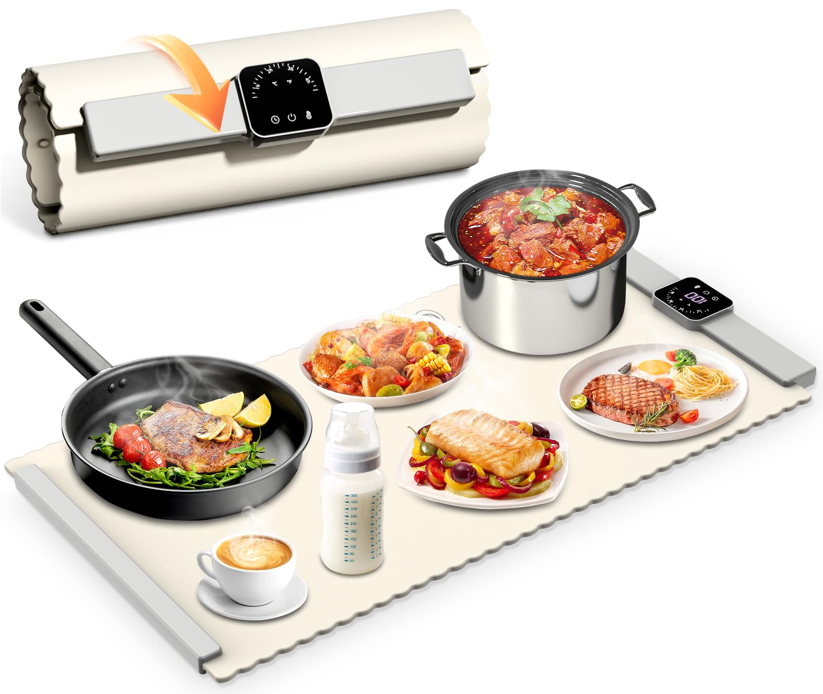 Brasq Heater Elektrisch Tafelmodel - Terrasverwarmer Infrarood 1200w Zwenkfunctie - Spatwaterdicht