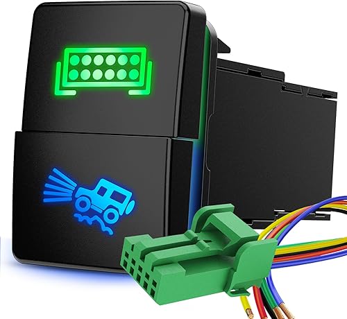 Miniatura 109 de Nilight Interruptor de botón de encendido y apagado de 12 V con kit de cable conector, 1.28 x 0.87 pulgadas, repuesto para Toyota Sequoia Highlander