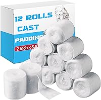 Vista 1 de Paquete individual de 12 rollos de relleno fundido, de algodón suave, con vendaje de gasa de yeso para Halloween, vendaje de vendaje artístico
