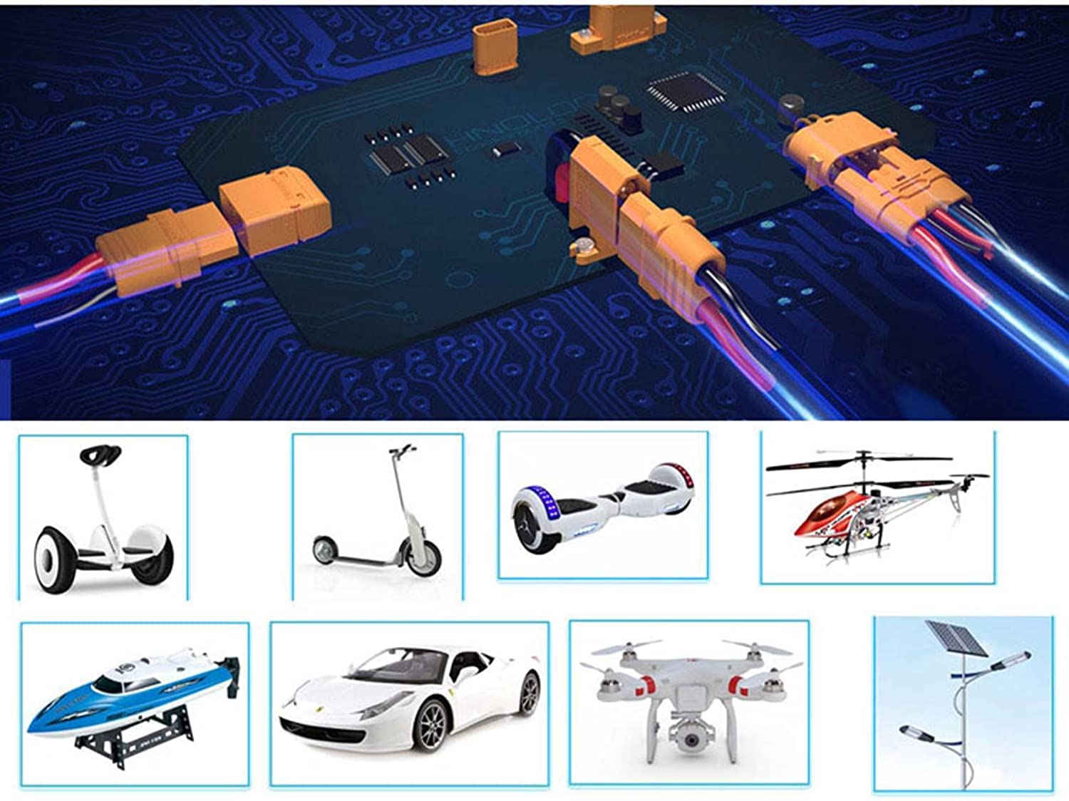 HUAZIZ 15 par XT30 Connector XT30 męski żeński wtyk wysokiego prądu do akumulatora RC Lipo