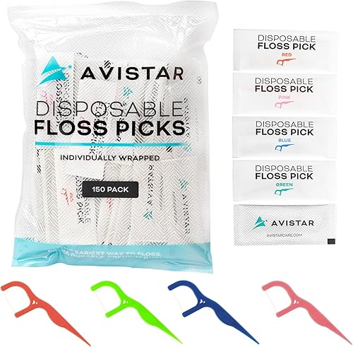 Púas de hilo dental listas para viajar, paquete a granel de 450 hilos dentales envueltos individualmente, suave, fuerte y resistente a las roturas,