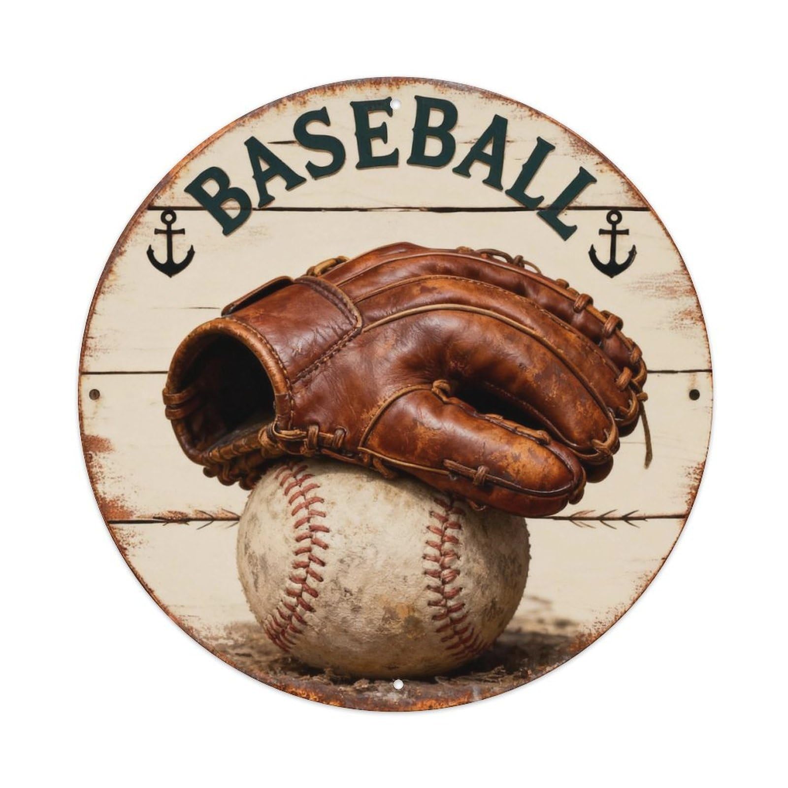 Baseball Sign Metal Tin Sign Plaque