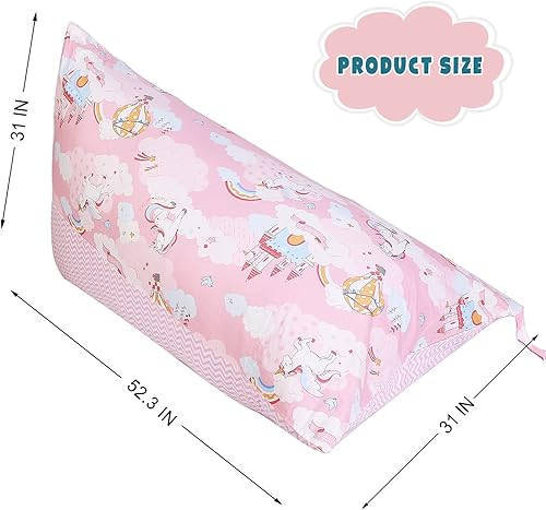 Miniatura 24 de LOLOMLO Funda para puf de almacenamiento de animales de peluche, terciopelo rosa, organizador de asiento para niños, adolescentes y adultos, sofá