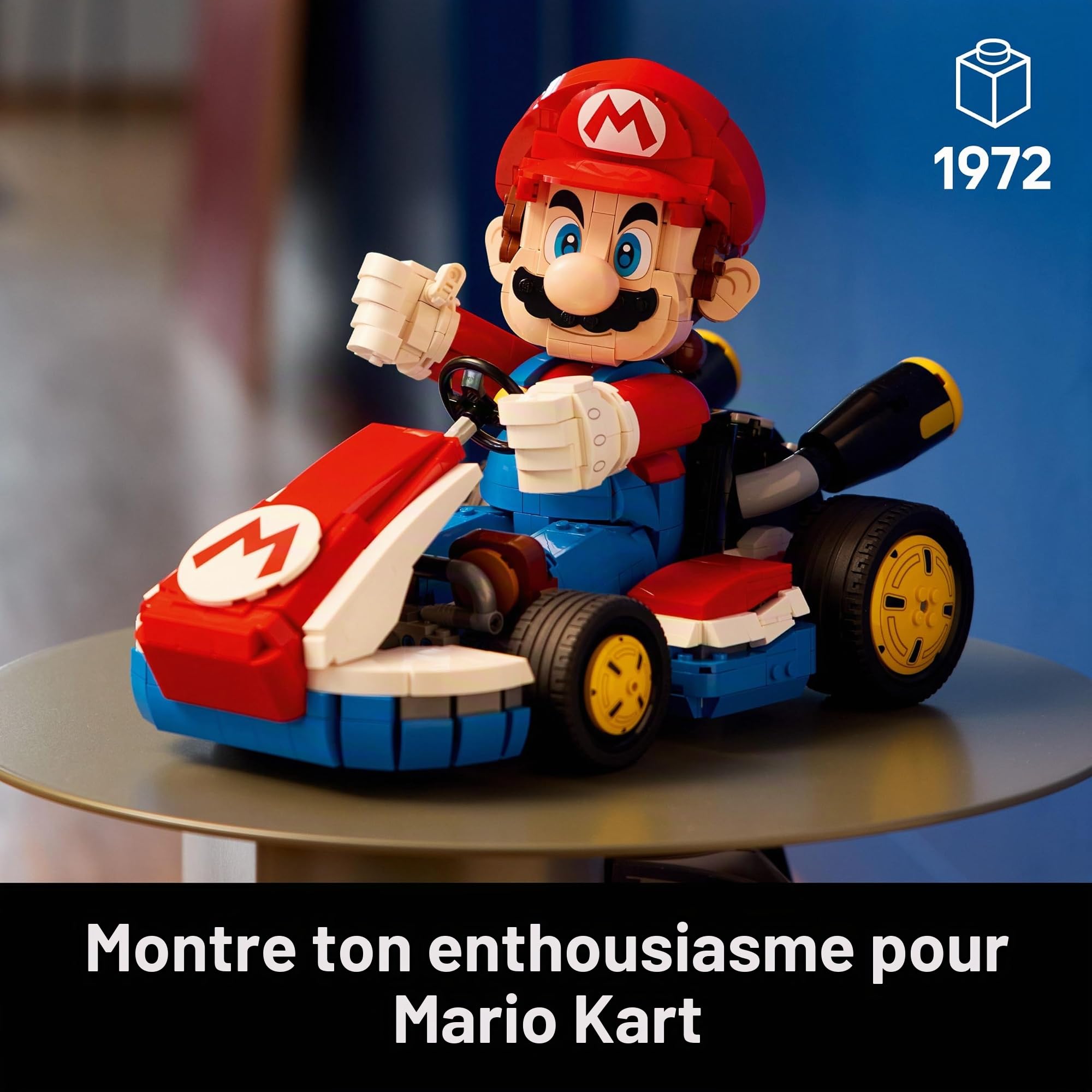 BRICK Flip Lego Mario Kart : Mario & Standard Kart (72037) avec Polybag Lego Toad (30702)
