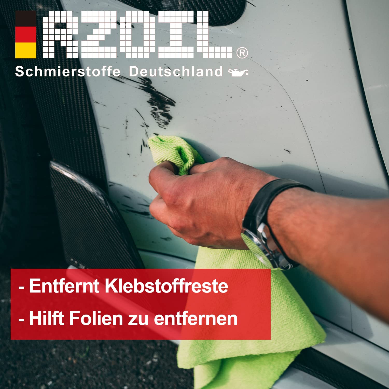 RZ85M Pick-Up Entferner | Gummiabrieb Entferner | Lackreiniger | Etikettenentferner | Klebstoffrestentferner | Folienablöser | 300 ml Dose