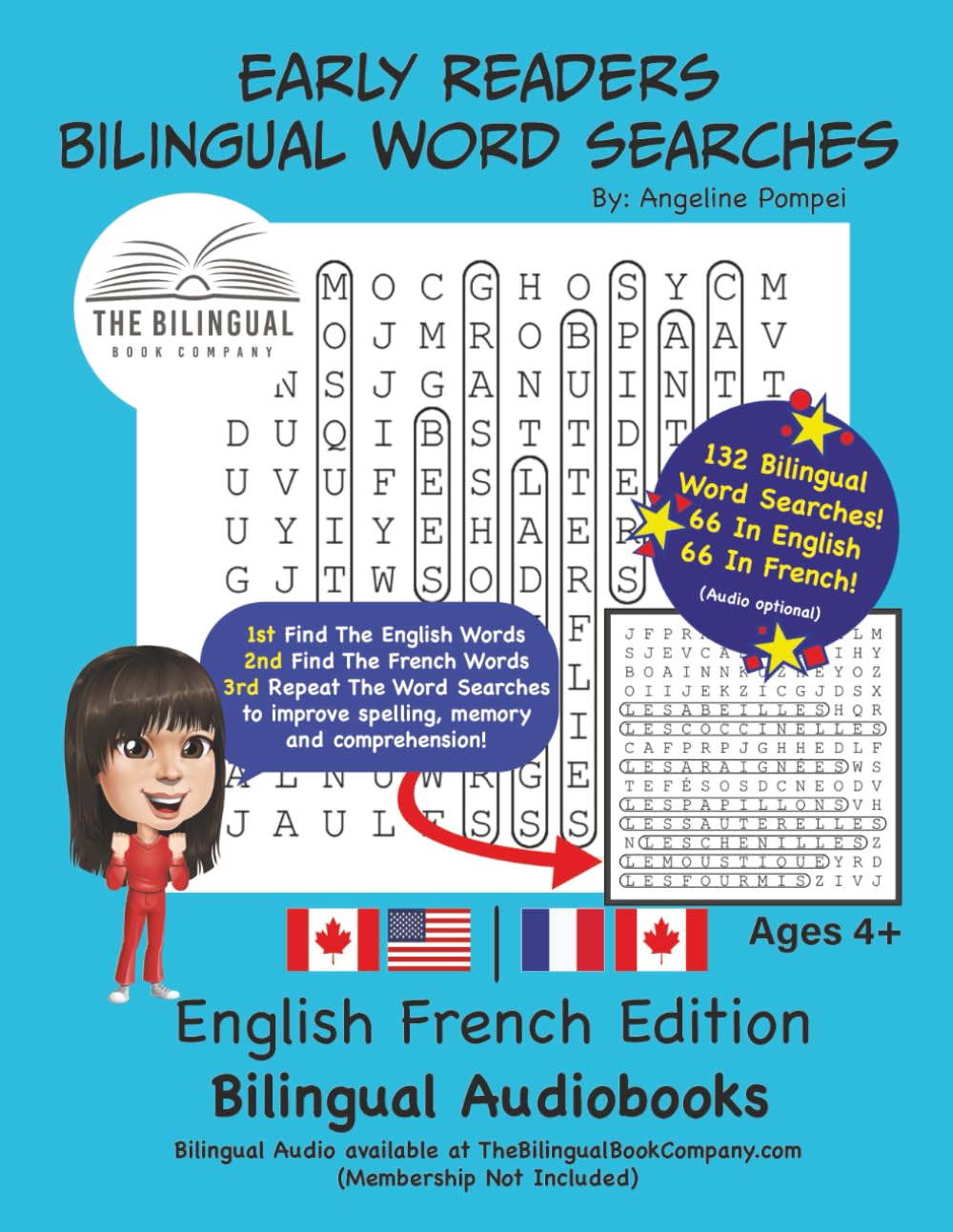 Early Readers Bilingual Word Searches: English French Edition Bilingual Audiobooks