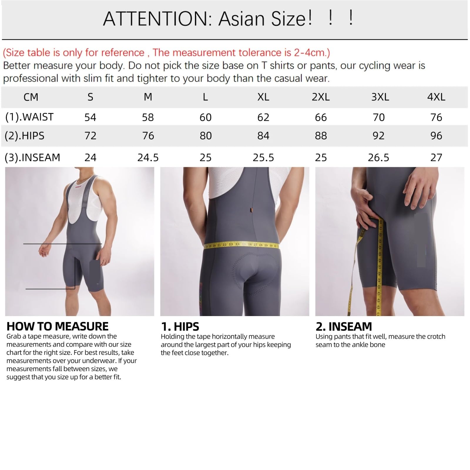 Salopette Ciclismo Uomo Pantaloncini da Ciclismo con Bretelle e Imbottitura in Gel 3D Uomo, Pantaloncini Traspiranti
