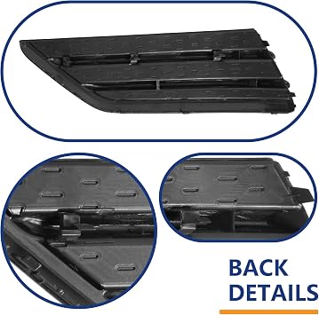 BXZ Front Bumper Insert Fog Light Lamp Cover Outer Grille Pair for 2016 2017 2018 Honda Pilot LX EX EX-L