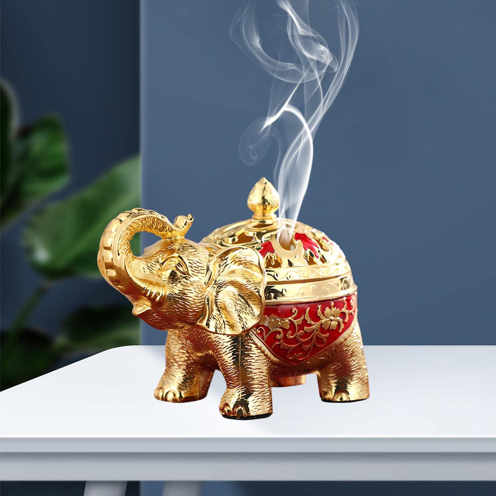 Amazon｜WeiLaiKeQi 金属象香炉香コーンホルダー香炉飾り空気