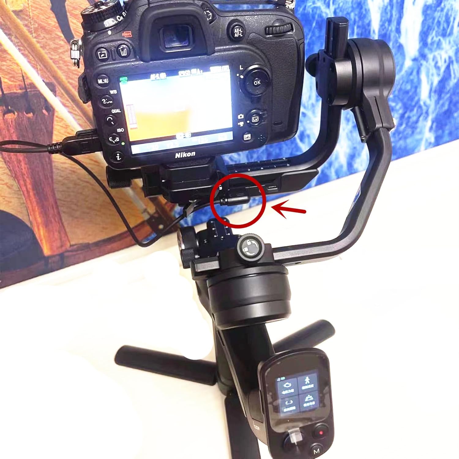 Feiyutech Stabilizer Connects Camera Control for Nikon Shutter Release Cable for scorp/scorp c/scorp min/scorp Mni-P/scorp 2 Join NK D7100 D7200 D750 D7500 D600 D610 Z5 Z6 Z7(FY-DC2 nk)