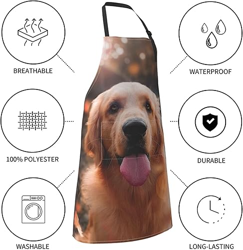 Miniatura 5 de Delantales personalizados para hombres y mujeres con 2 bolsillos, delantal personalizado, diseño de tu texto, foto, nombre, logotipo, ajustable,