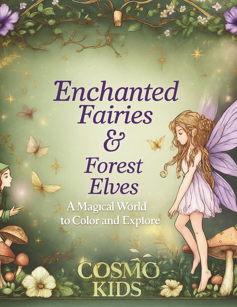 Enchanted Fairies & Forest Elves: Magical Coloring Book for Kids — Fairies, Forest Elves & Whimsical Adventures (Cosmo Kids Creative Collection)