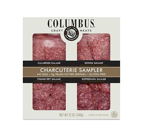 COLUMBUS Muestreador de embutidos en rodajas, carne de salami para aperitivos, fiestas, tablas de embutidos o sándwiches, 12 onzas