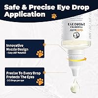 Vista 6 de Gotas para los ojos de perro, gotas oculares de catarata para perros, cuidado diario de los ojos para la humedad, comodidad y limpieza, soporte