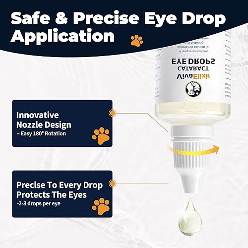 Miniatura 6 de Gotas para los ojos de perro, gotas oculares de catarata para perros, cuidado diario de los ojos para la humedad, comodidad y limpieza, soporte de