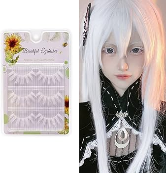 Amazon | nalaina 白いつけまつげ 白つけまつげ ナチュラル つけまつ毛