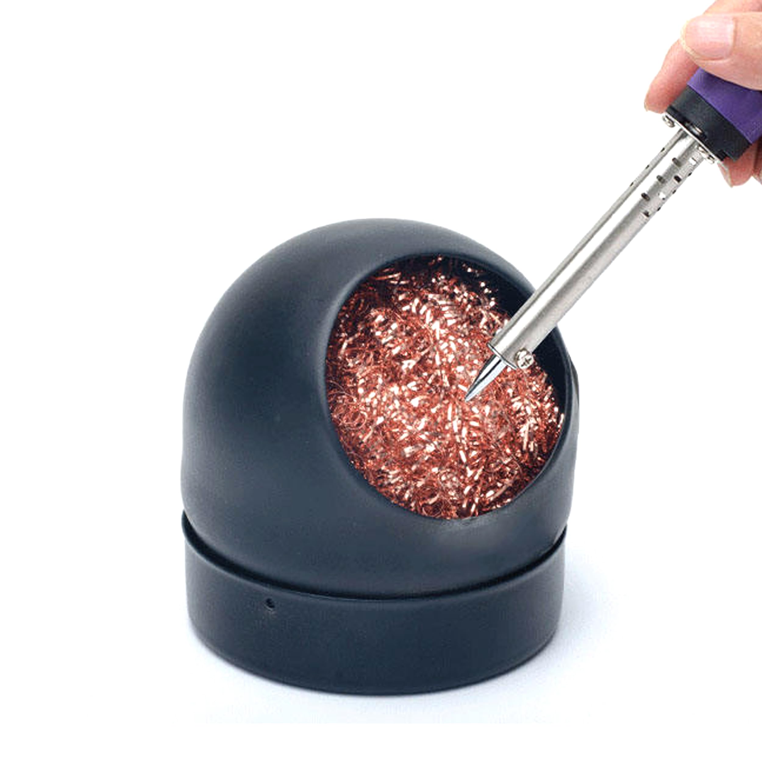 CRAFTS HAVELI 1Pc Soldering Iron Tip Cleaner Copper Sponge – Effective Tip Maintenance, Extends Life of Soldering Tips, Compatible with All Soldering Irons, Easy to Use, Black