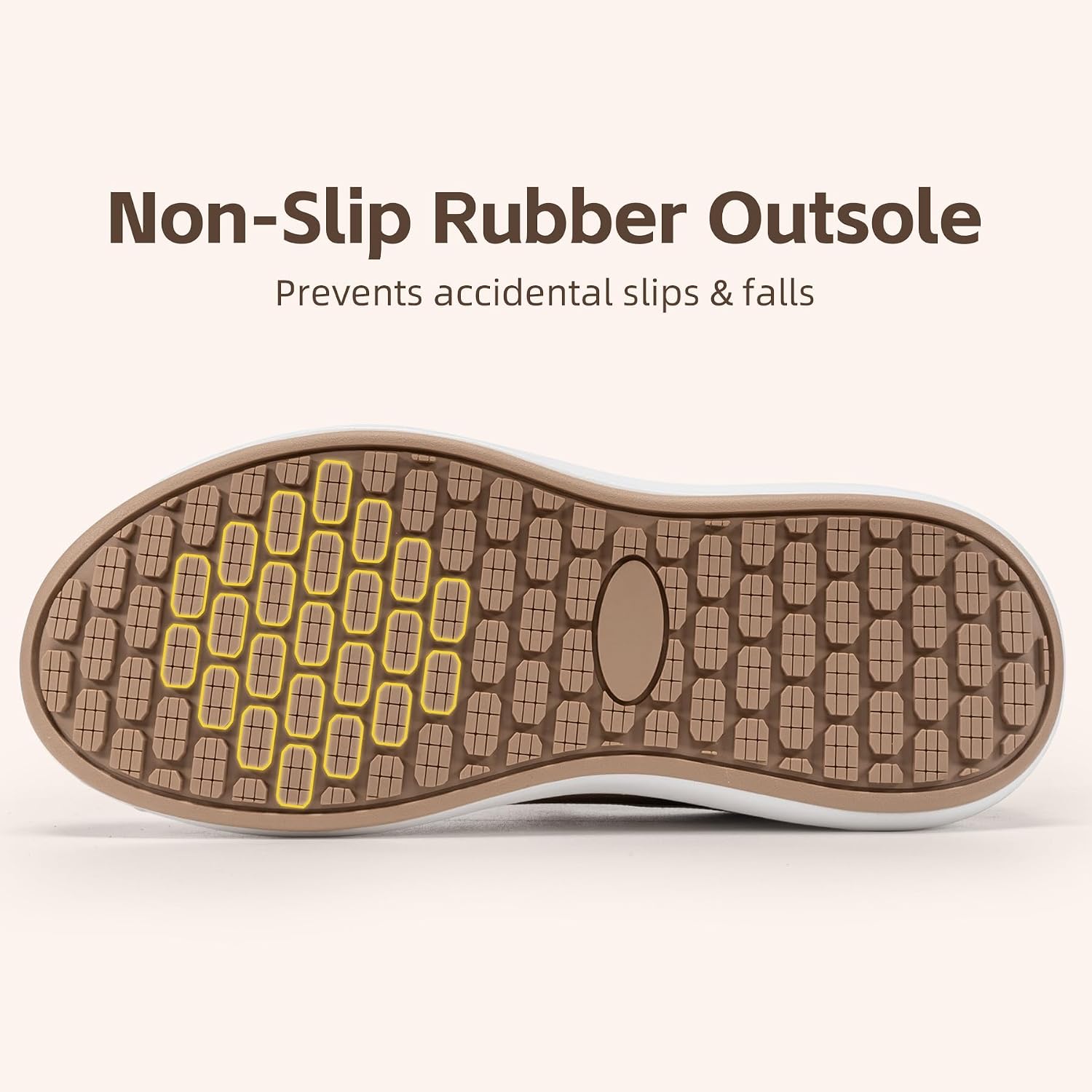 LARN SAFETY Women's Slip On Walking Shoes, Non Slip for Nursing & Travel image 4