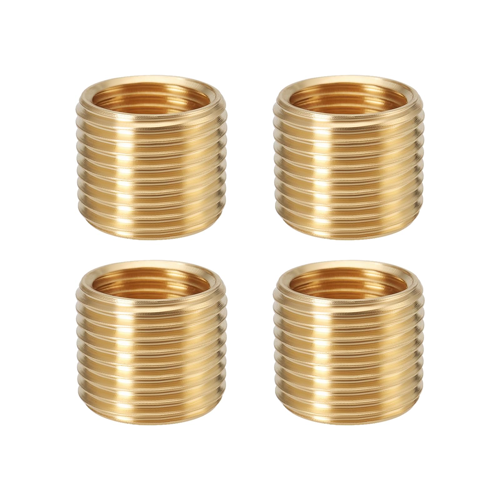 LT Easiyl 4Pcs Brass Reducing Nut M12x1.0 to M10x1.0 Thread Adapter for Air Conditioning Pipeline Fire Protection Pipeline Gas Pipeline