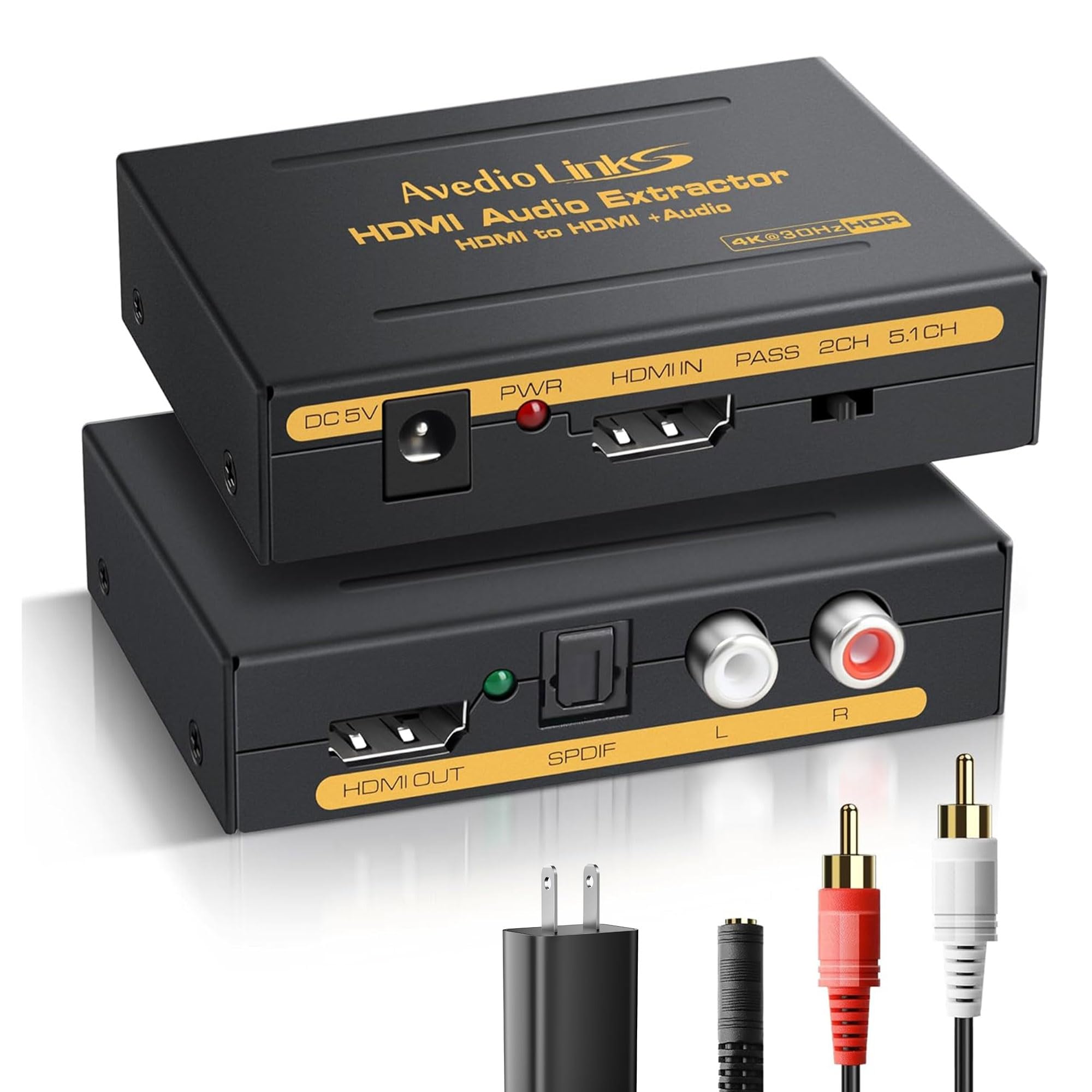 Amazon.com: avedio links HDMI Audio Extractor 4K, HDMI to Optical