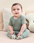 BIGBIGKISS Baby Boy Girl Clothes Cotton Baby Layette Gift Set 9-Piece Newborn Bodysuits and Pant Socks Outfits