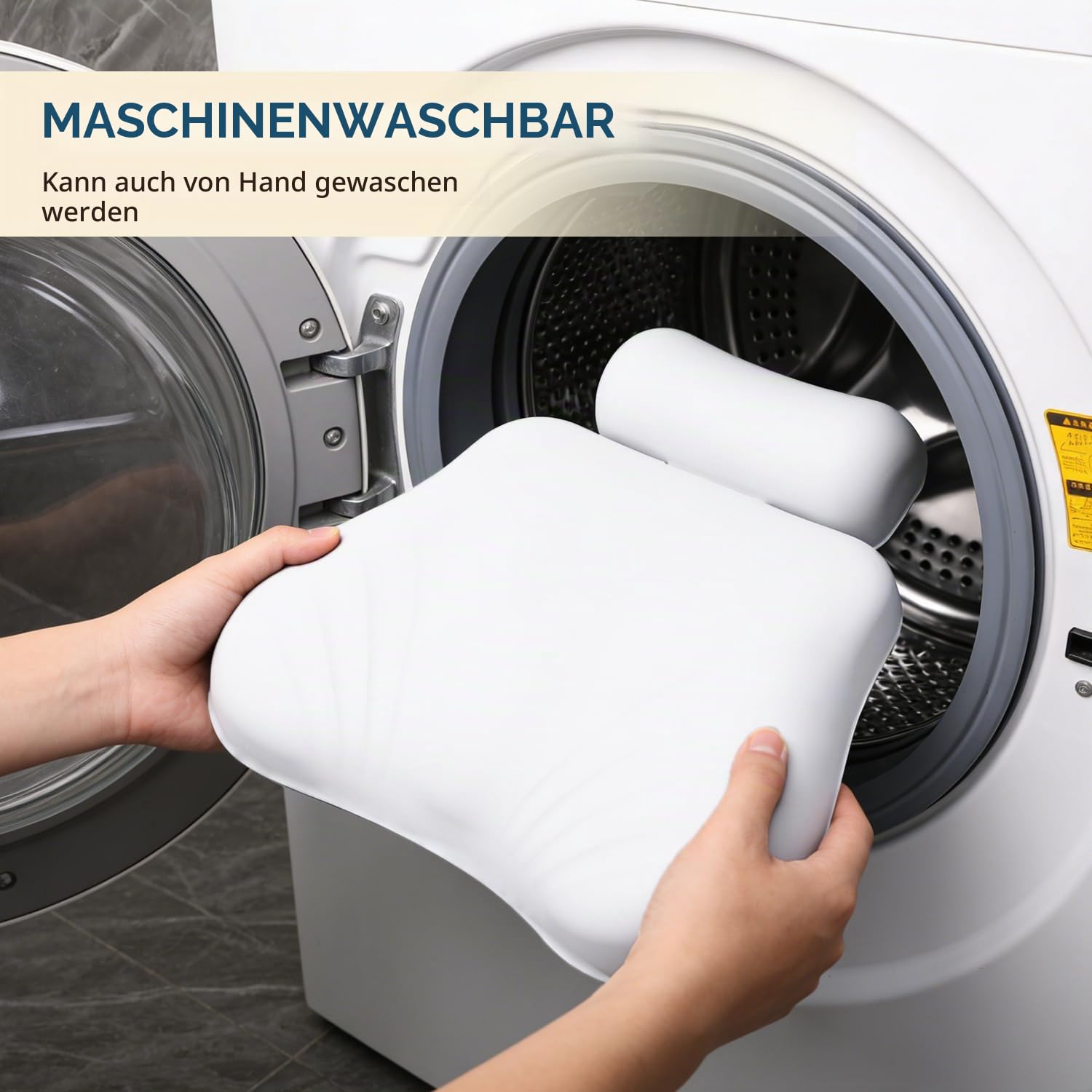 4D Silikon Badewannenkissen, Verstellbare Badekissen für Badewanne Kopf Nacken Rückenstütze mit Saugnäpfen, Schnell Trocknendes und Rutschfestes Spa-Geschenke für Frauen (Weiß)