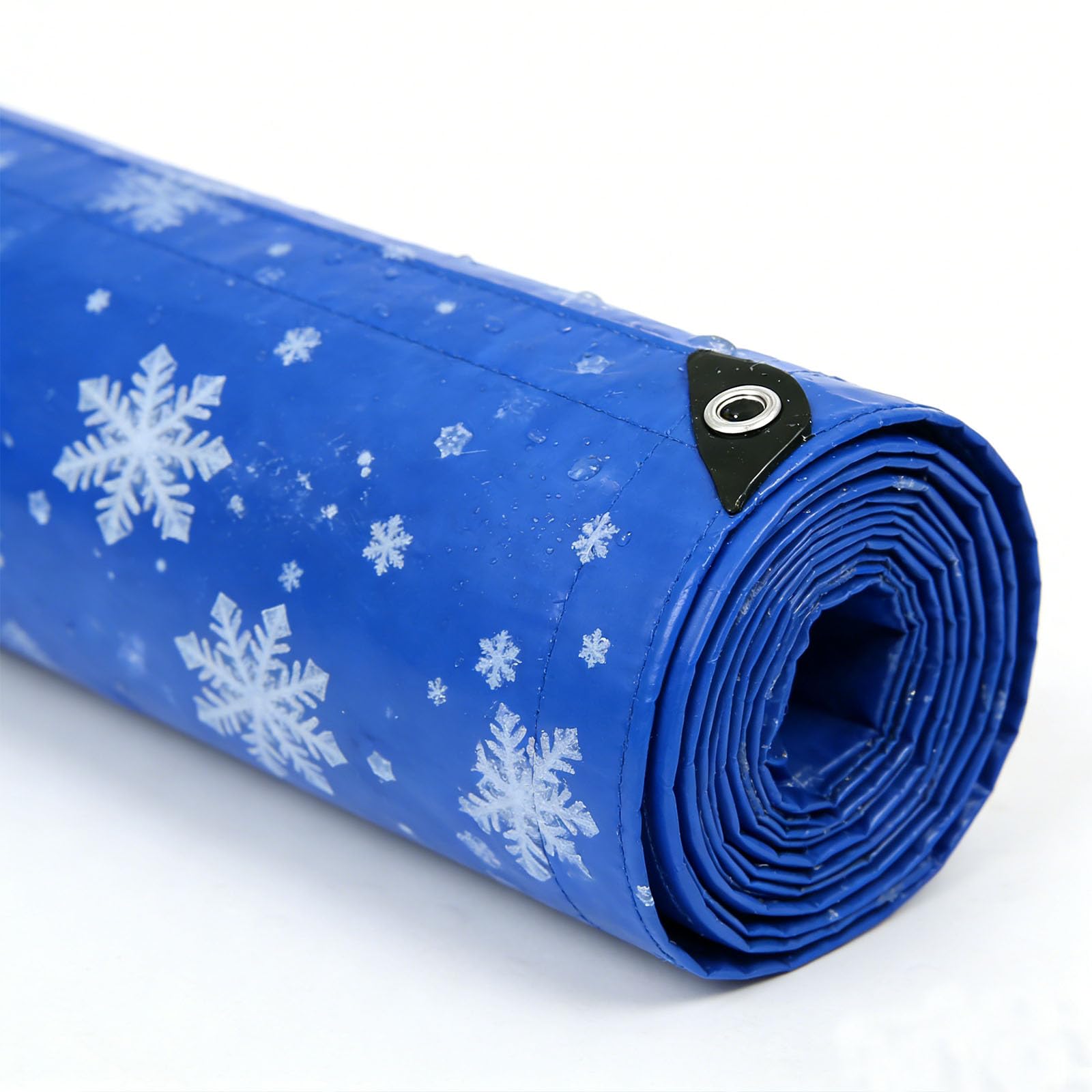 Lona impermeable azul para muebles de jardín y piscina en terrazas exteriores