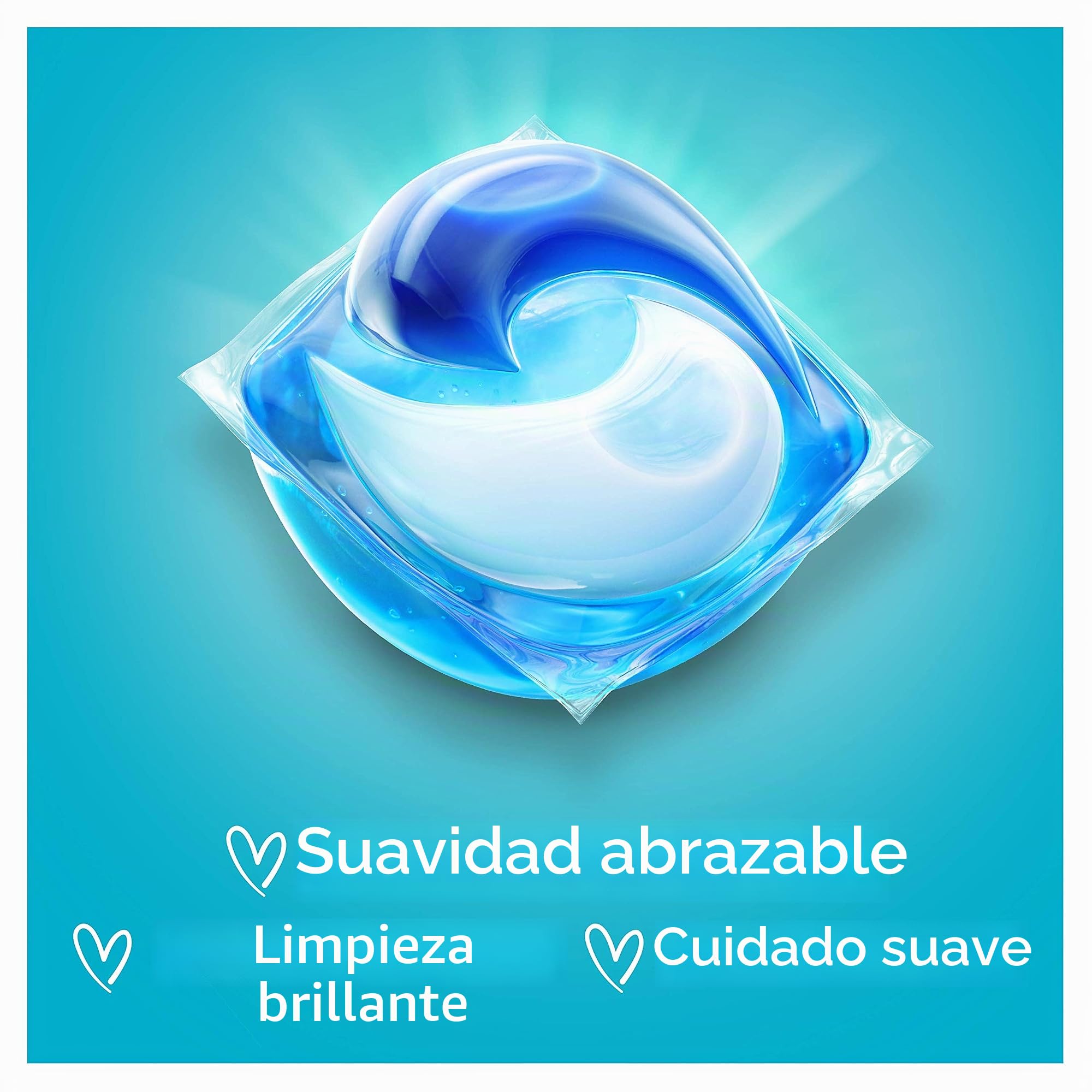 Fairy Cápsulas de detergente líquido para lavado de ropa, 108 lavados (54 x 2), suaves para pieles sensibles