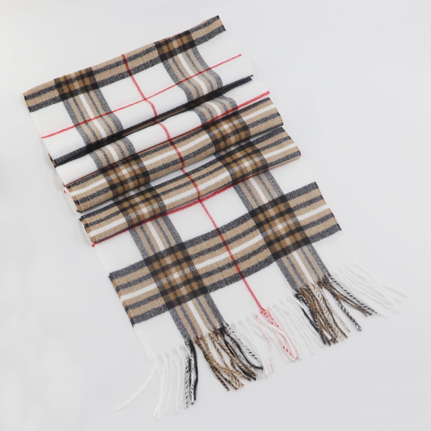 Plaid Scarf for Women and Men-Fall Winter Classic Tartan Checkered Plaid Scarves - Image 5