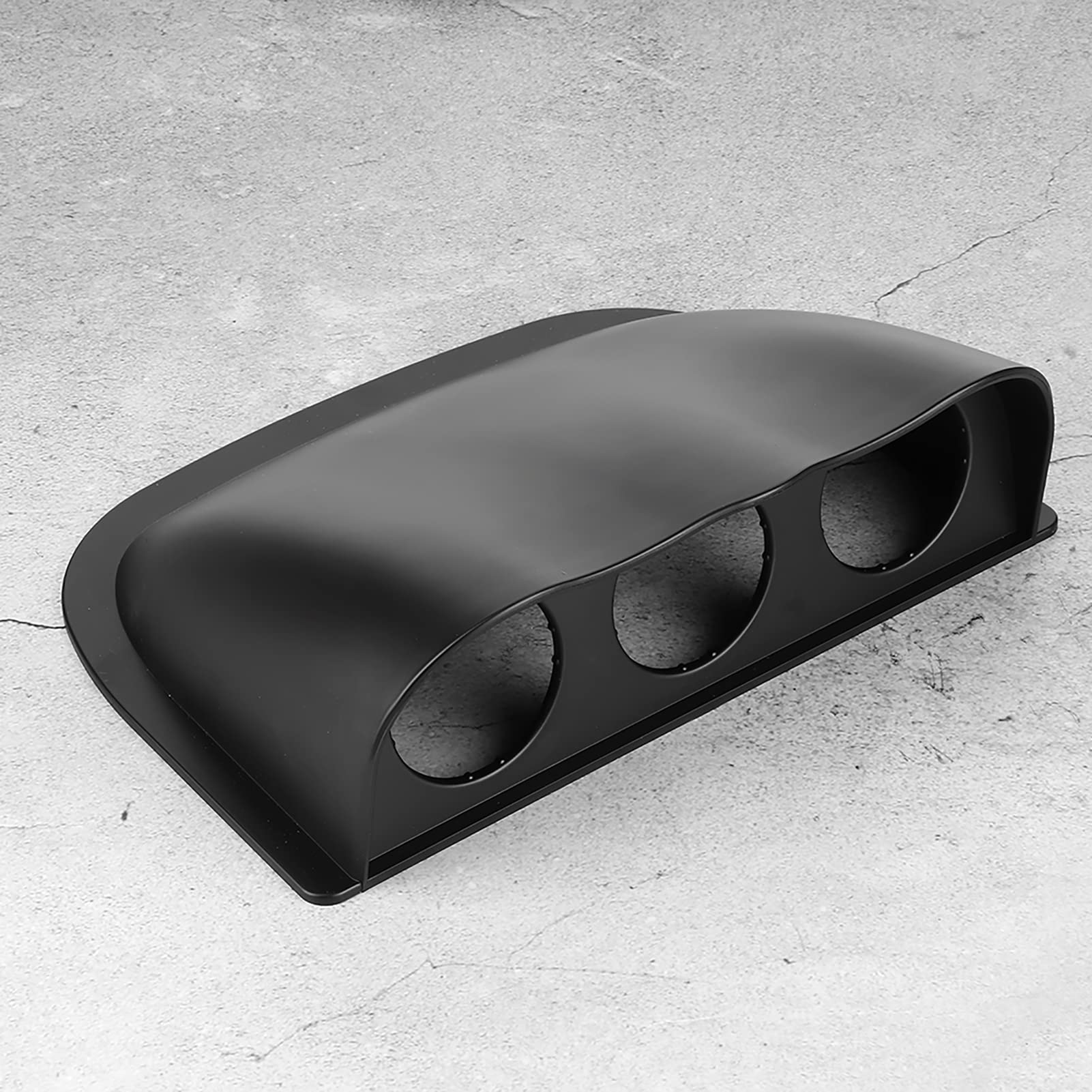 Pod Misuratore da cruscotto, Supporto per Misuratore per Automobile, Supporto per Bordo Triplo da 2 Pollici, 3 Fori Accessori Universali per Auto (Nero)
