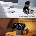 Chargeur sans fil pour iPhone Magsafe, support de station de rechargeur sans fil avec QC 3.0 25W Adaptateur de charge rapide pour iPhone 17/16/15/14/13, Airpodes 4/3/2/Pro,Montre Apple 10/9/8/7/SE/6/5/4/3/Ultra