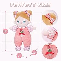 Vista 2 de OUOZZZ Soft Baby Doll for 1 Year Old Girl Gifts - Toys for 1+ Year Old Girl Birthday Ideal Baby Valentines Day Gifts Adorable Toddler Girl Toys