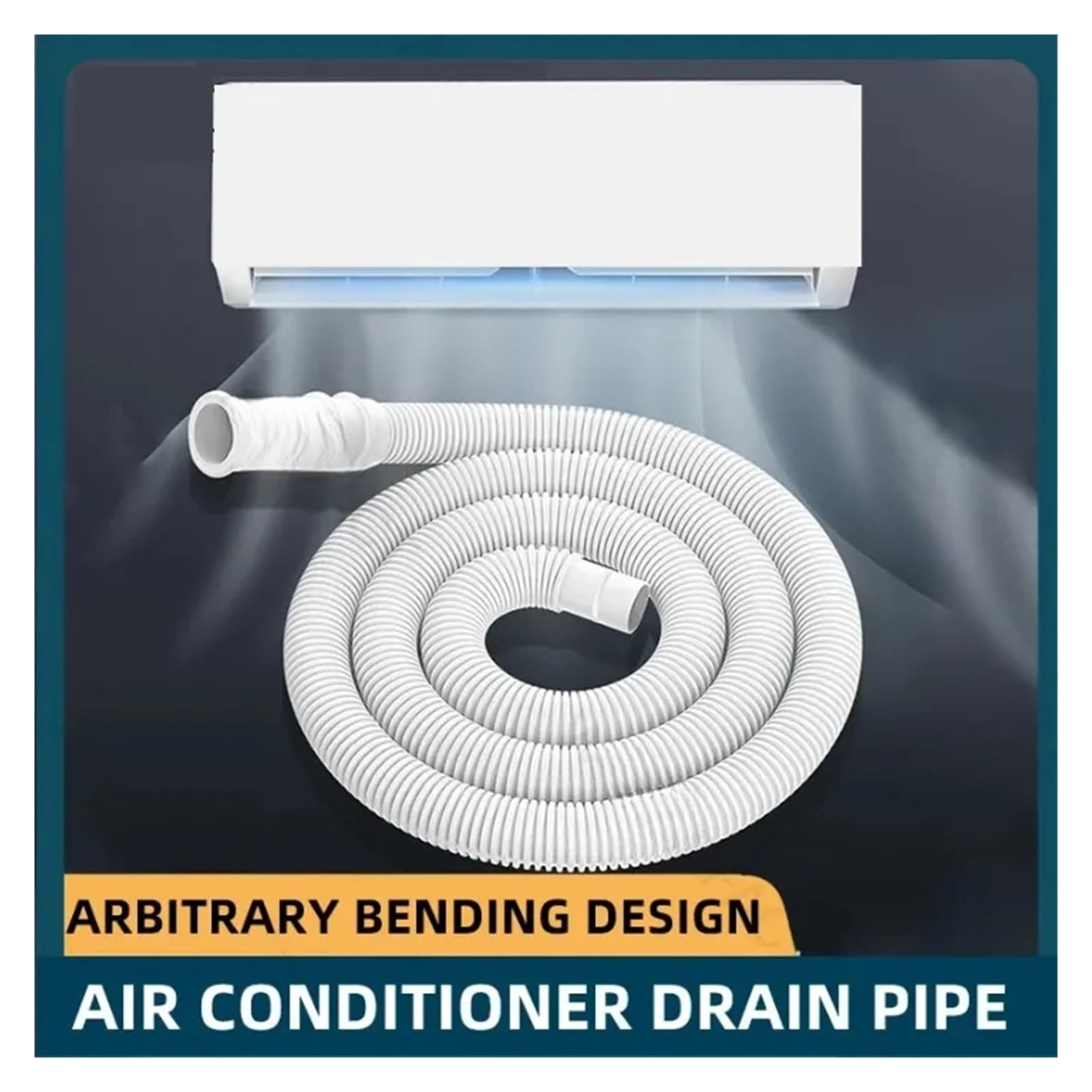Manguera De Drenaje Universal for Aire Acondicionado, Manguera De Drenaje Extendida De 15 A 20 Mm, Tubo De Drenaje Corrugado Cortable(Thickened-10m)