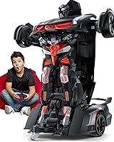 Veeniix V992 1:14 Transform Robot RC Car - 2-in-1 Deformable Toy with Gesture Sensing, Lights, Sounds & Multiplayer Fun - Ideal Kids Gift