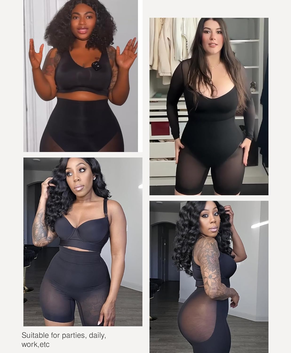 Lover-Beauty Low Back Shapewear Shorts for Women Tummy Control Butt Lifting Body Shaper Panties Underwear