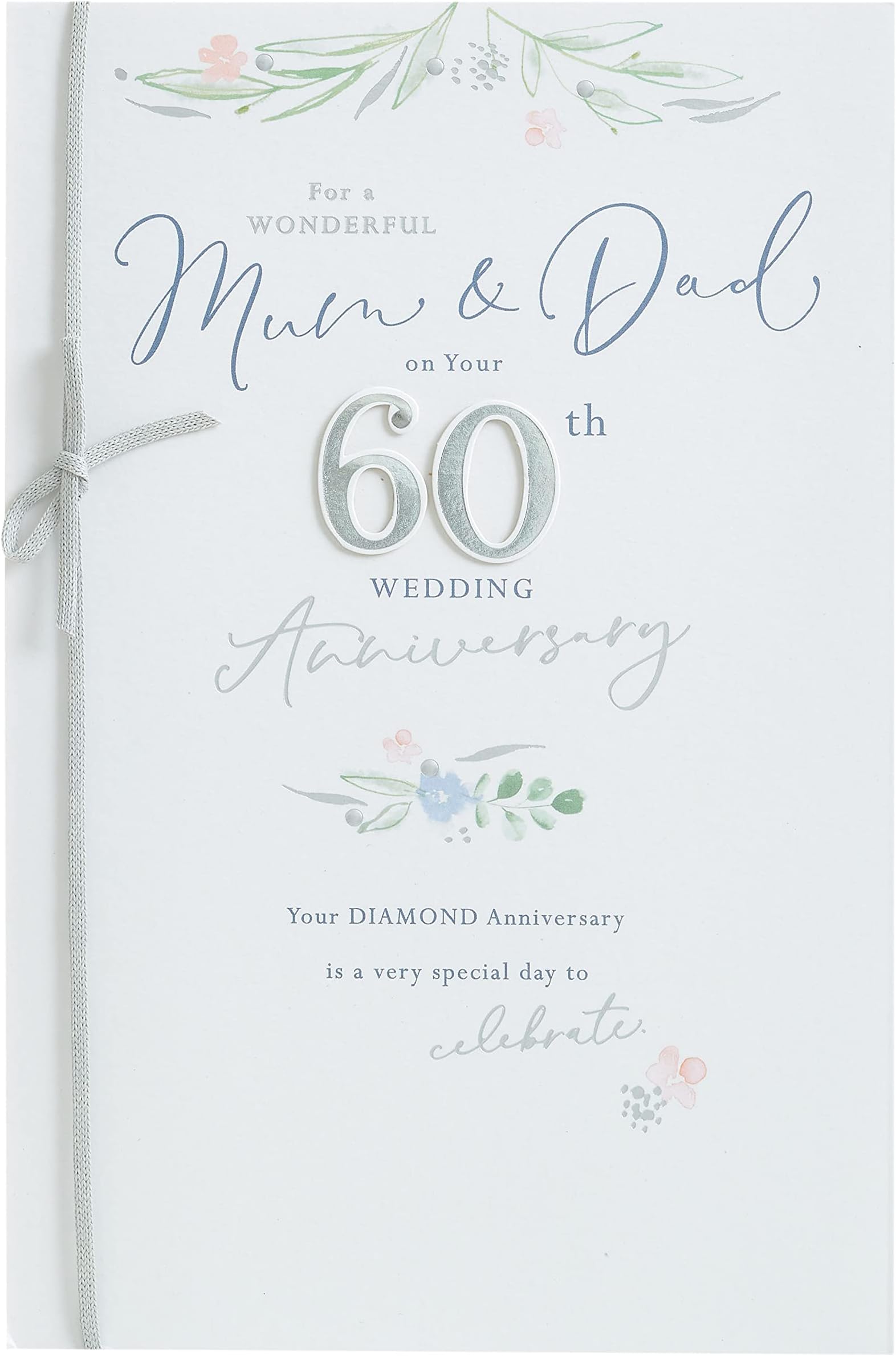 UK Greetings Mum & Dad 60th Anniversary Card With Envelope