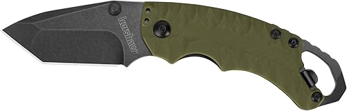 Miniatura 6 de Kershaw Select Fire (1920) navaja multifunción con hoja de acero inoxidable 8Cr13MoV de 3.4 pulgadas, mango de nailon relleno de vidrio negro,