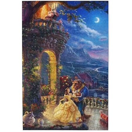 Amazon Co Jp 美女と野獣 1000ピース 木製 ジグソーパズル アニメ キャラクター パズル 減圧 レジャー 人気 おしゃれ 子供 初心者向け プレゼント 75 X 50cm おもちゃ