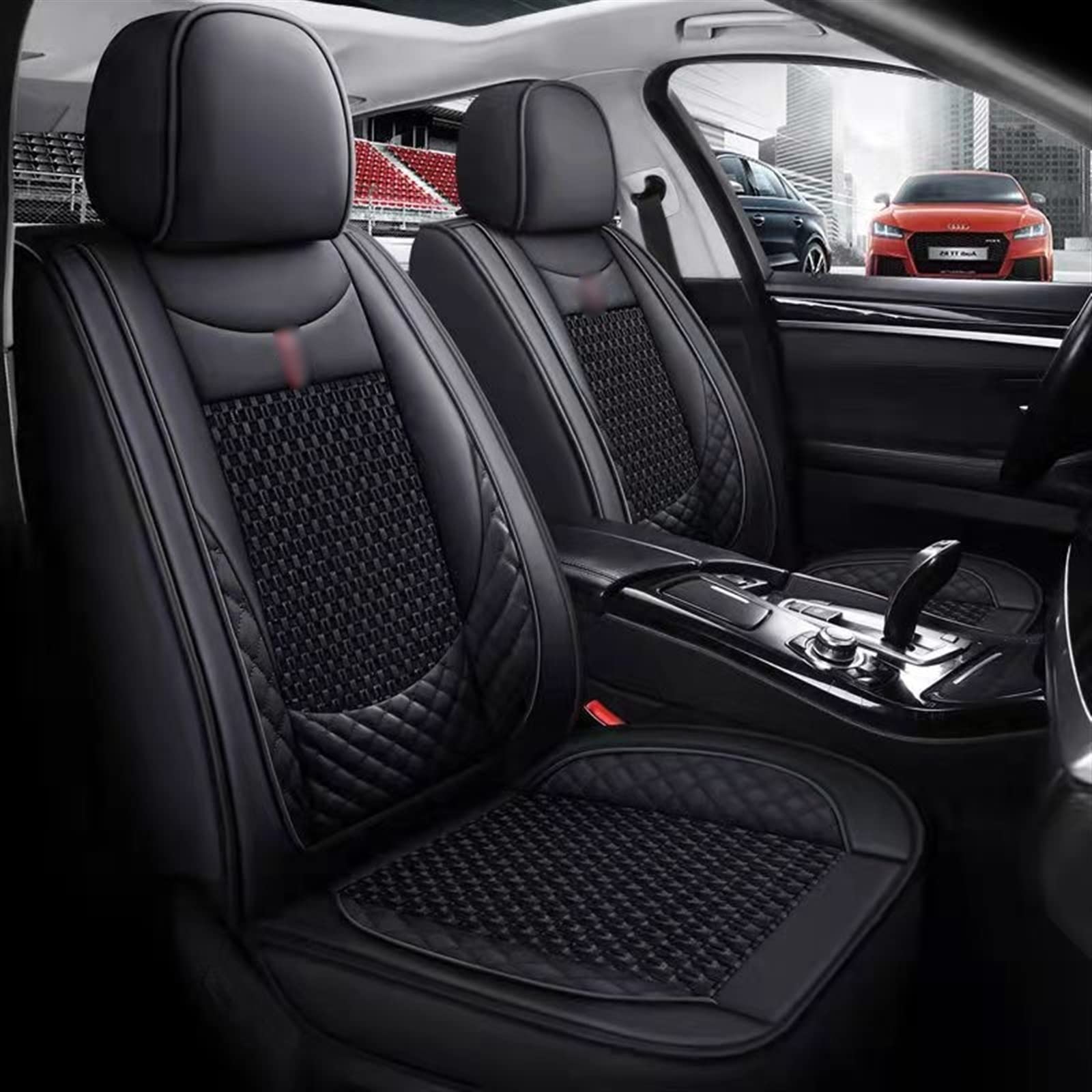 JTWMTY Car Seat Cushion Driver For Peugeot 206 207 308 307 407 2008 301 508 SW 208 5008 2020 RCZ protectors