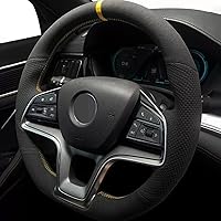 Vista 2 de Fundas de volante para BYD Song Plus Dmi Song Pro EV, cubierta personalizada para volante de automóvil