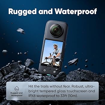 Insta360 X3 Bike Bundle - Waterproof 360 Camera with 1/2