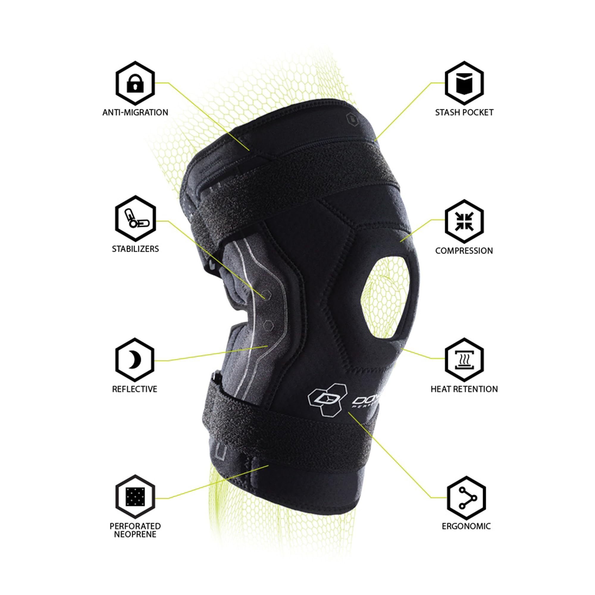 Amazon.co.jp: DonJoy パフォーマンス BIONIC 膝サポートブレース