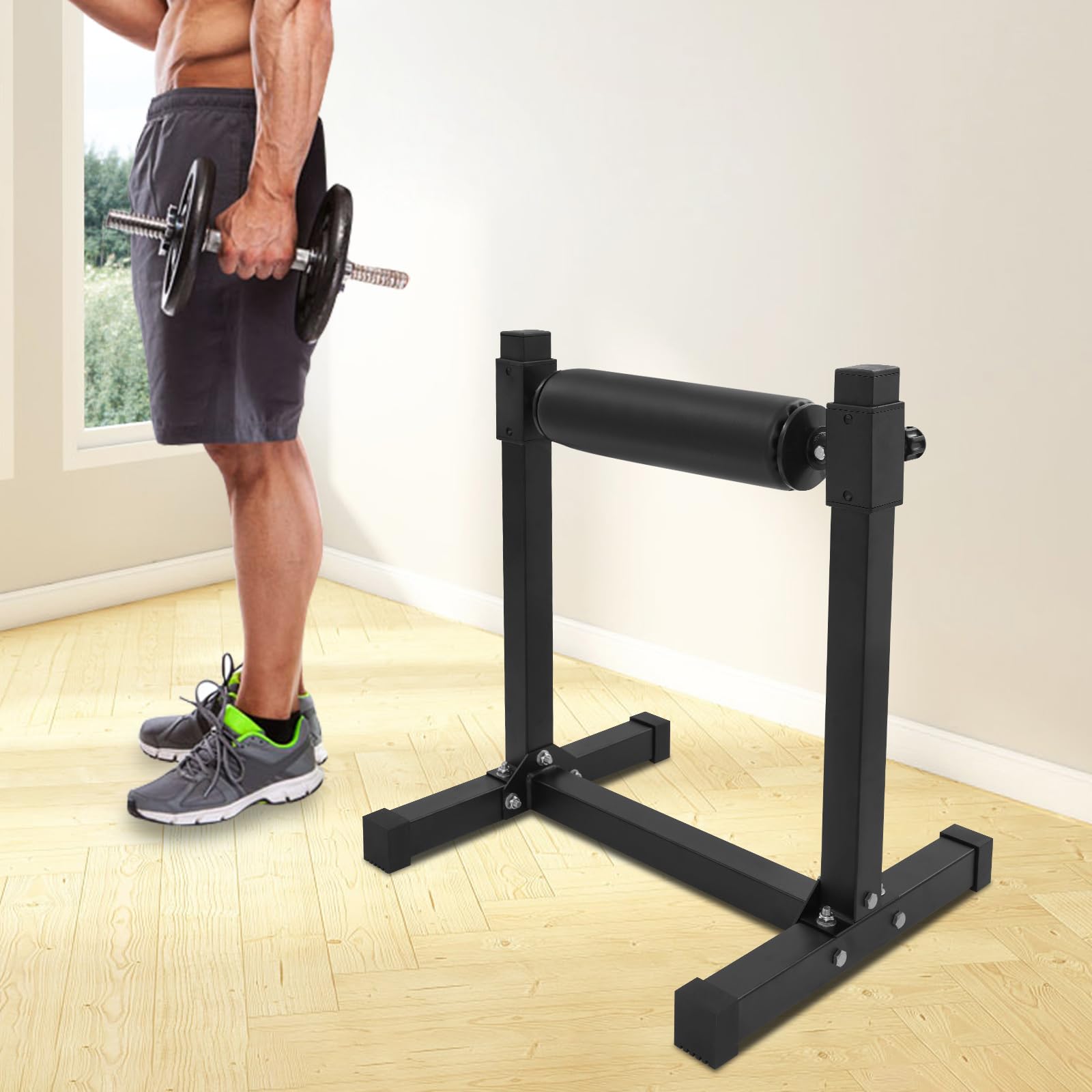 Supporto per bilanciere a 9 livelli, altezza regolabile, Squat Rack, multifunzionale, per squat, per squat, per squat, per squat, per squat, per squat, per squat, attività all'aperto, ecc