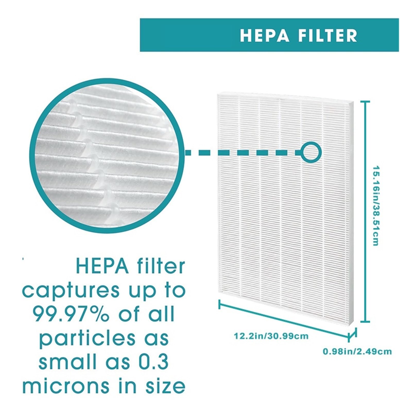 Compatibile Con Winix, Codice Articolo .2 Filtro HEPA Di Ricambio