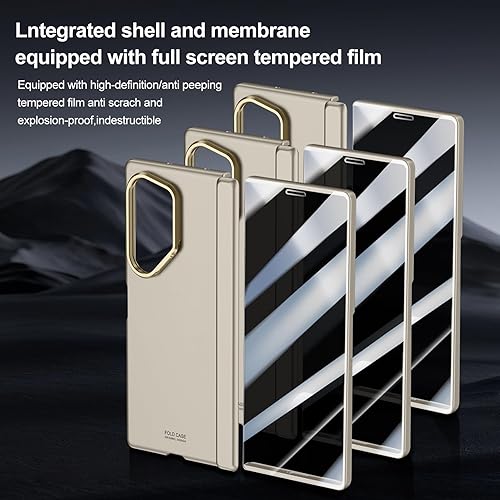 Miniatura 18 de DOOTOO - Funda para Samsung Galaxy Z Fold 6 con soporte de anillo, Z Fold6 S Pen con soporte y cubierta deslizante para cámara y protector