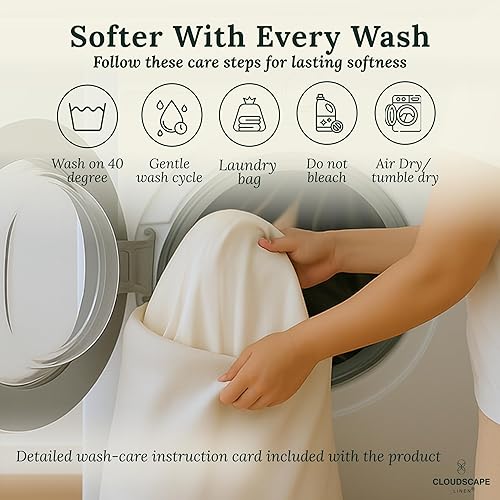 Miniatura 8 de Sábanas 100% de algodón egipcio, tamaño King, refrescantes y transpirables de 4 piezas de tejido de satén sedoso, sábanas ultrasuaves y duraderas