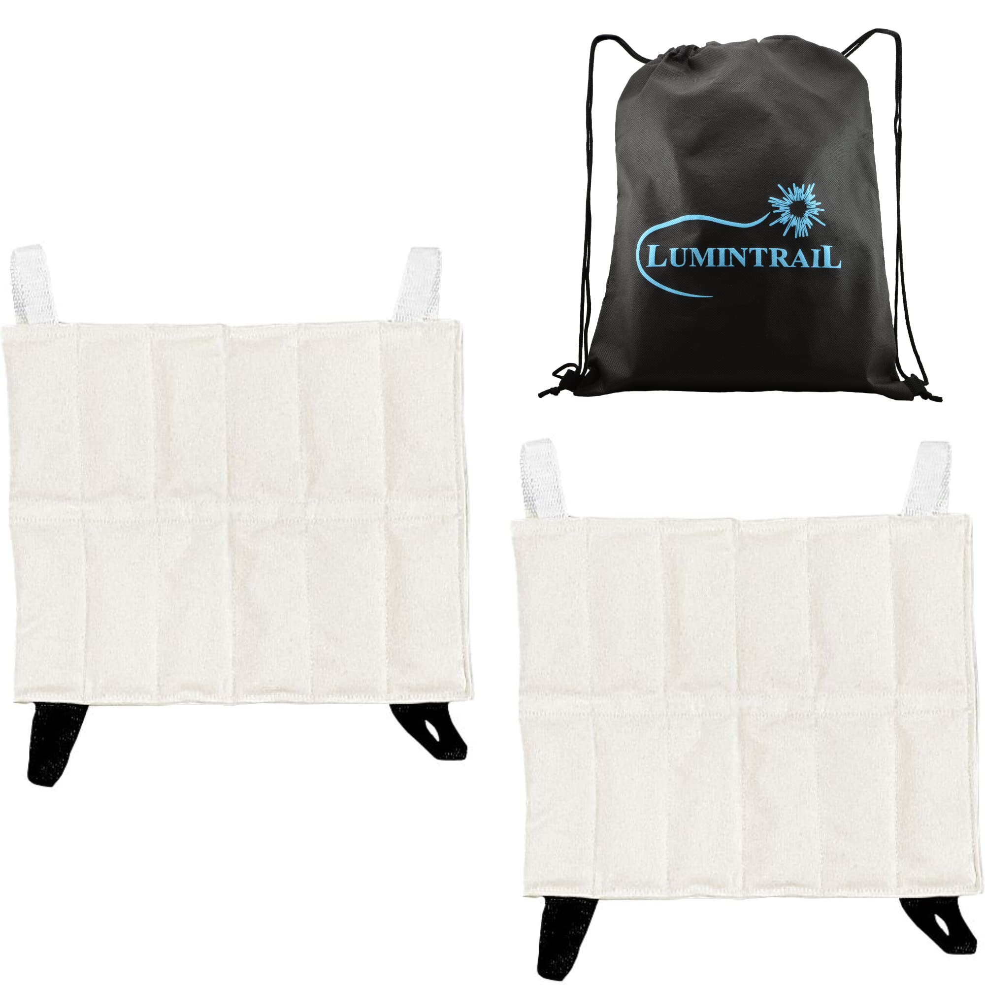 Chattanooga Heating Pad Hot Pack, Hydrocollator Moist Heat Packs for Pain Relief, Reusable Heating Pad for Back Pain Relief, with a Lumintrail Drawstring Bag (Standard, 10" x 12", 2 Pack)