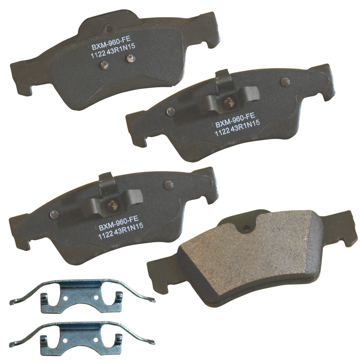 Bendix Premium SBM1122 Semi-Metallic Rear Brake Pads for Select Models Mercedes-Benz G55 AMG, G63 G65 GL320, GL350, GL450, GL500, GL550, ML320, ML350, ML450, ML500, ML550, R320, R350, R500
